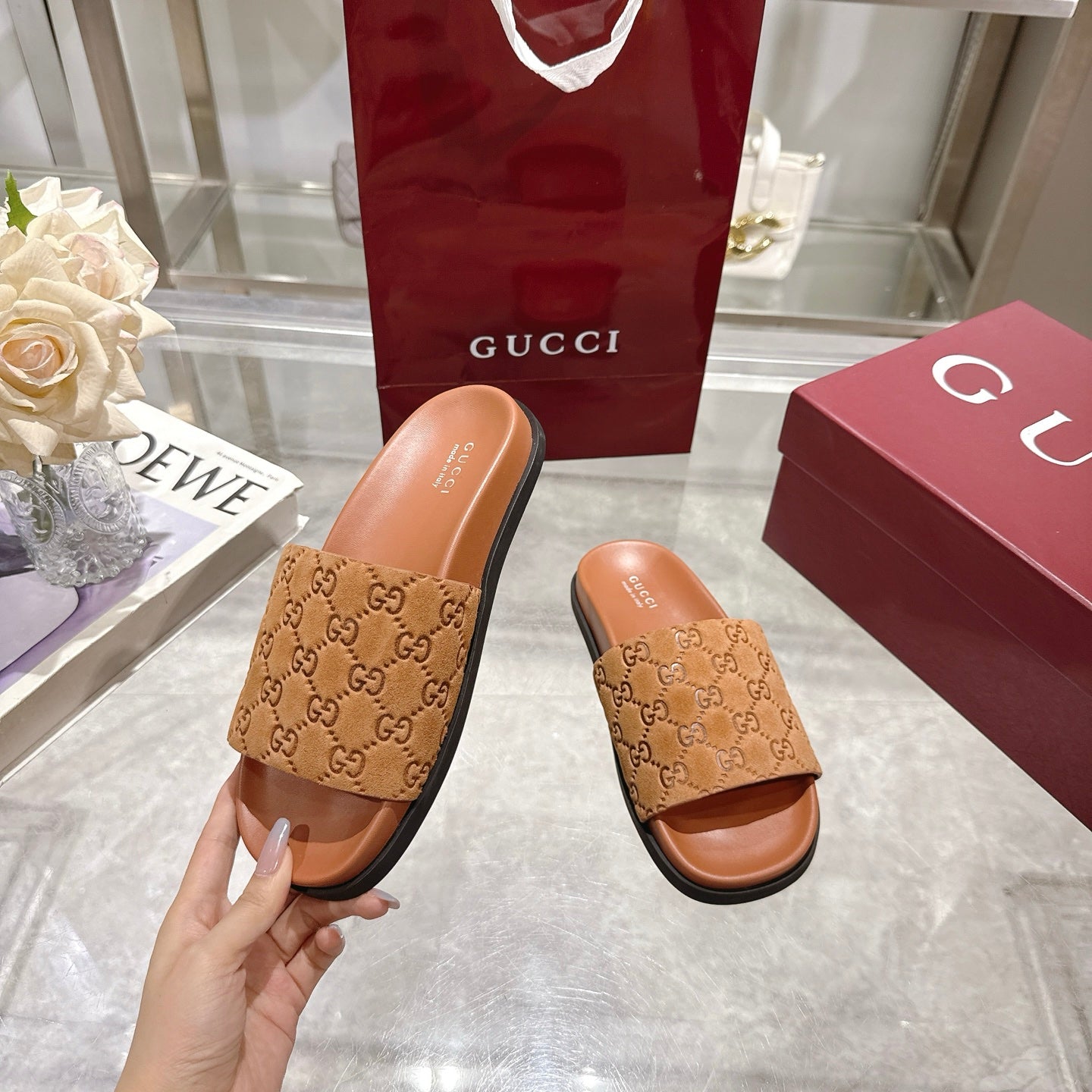 Gucci Suede Slippers