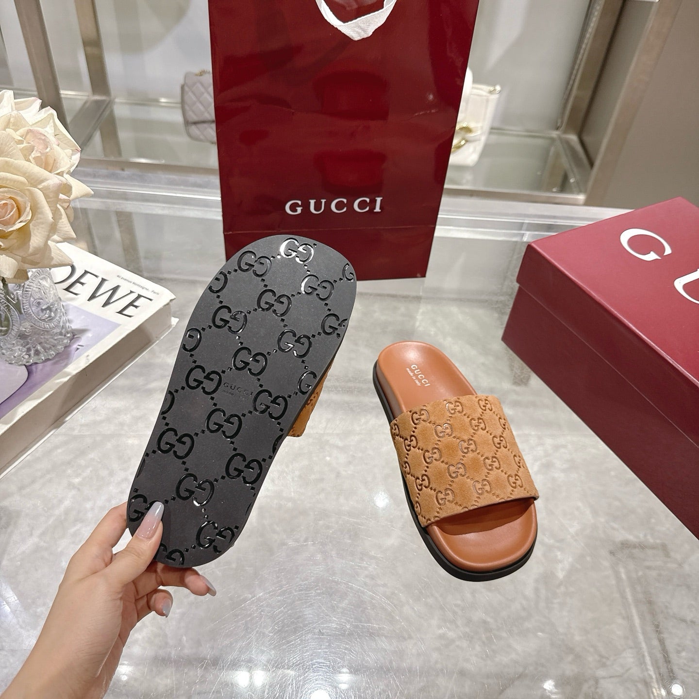 Gucci Suede Slippers