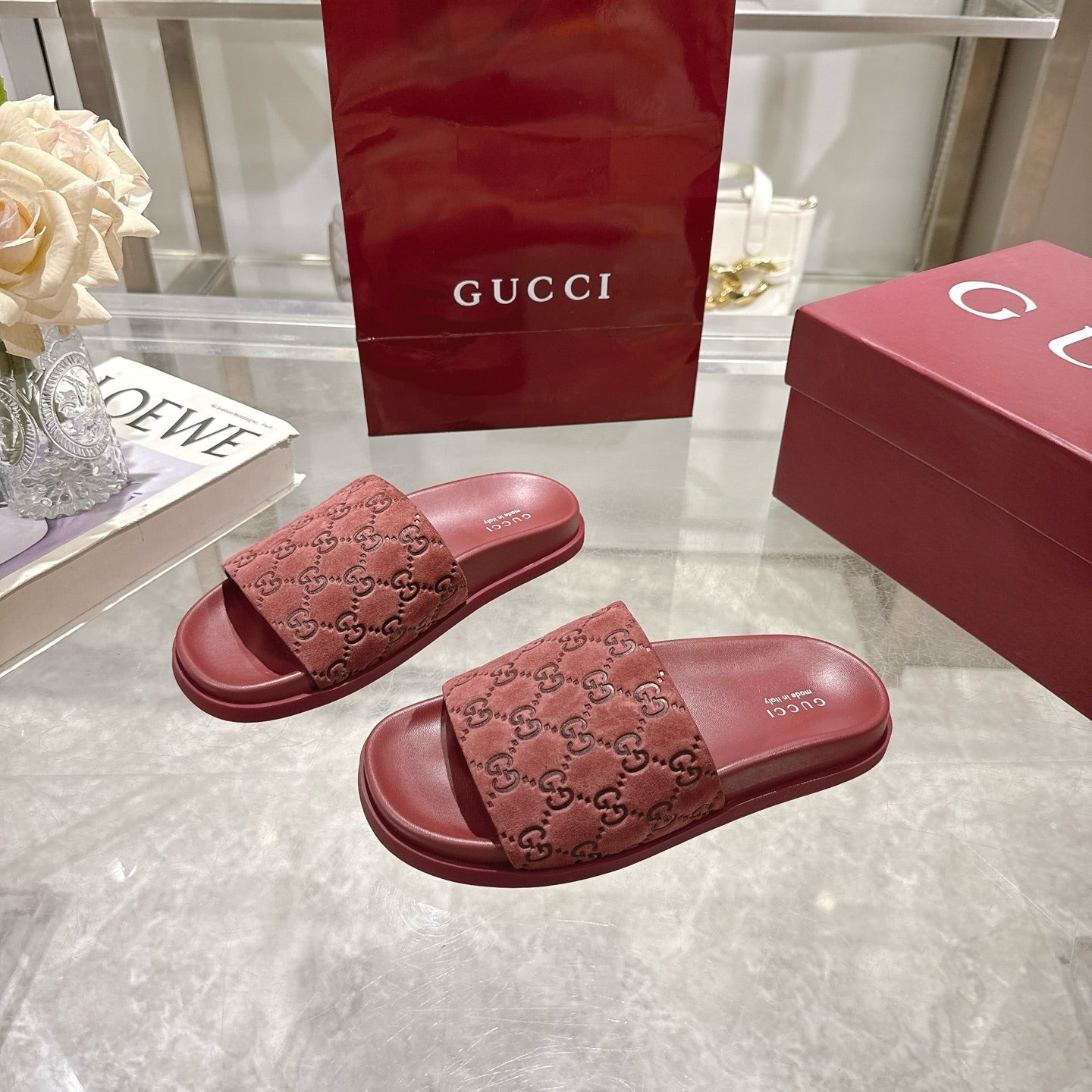 Gucci Suede Slippers