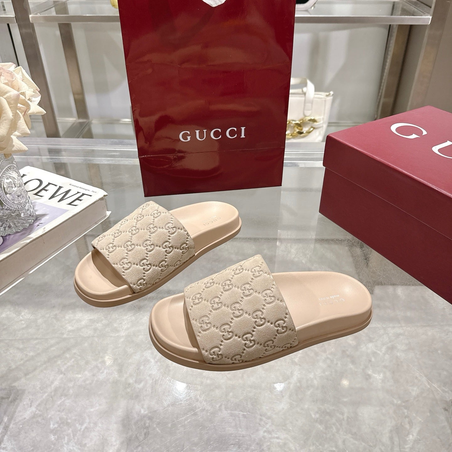 Gucci Suede Slippers