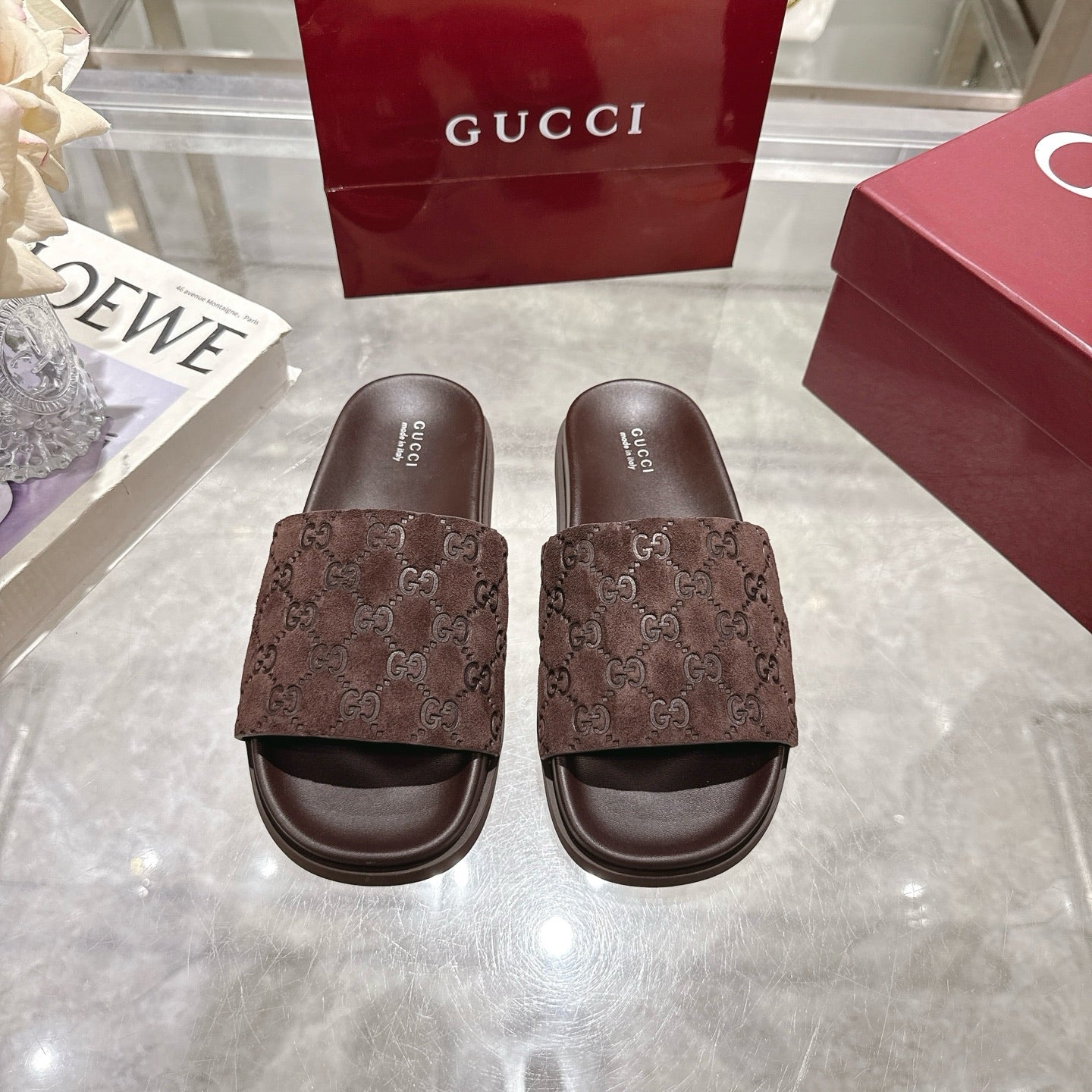 Gucci Suede Slippers