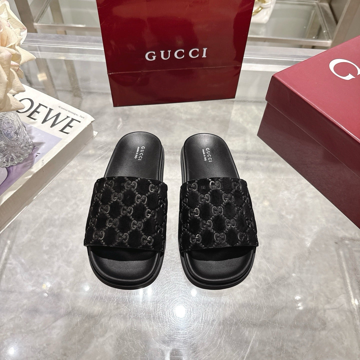 Gucci Suede Slippers