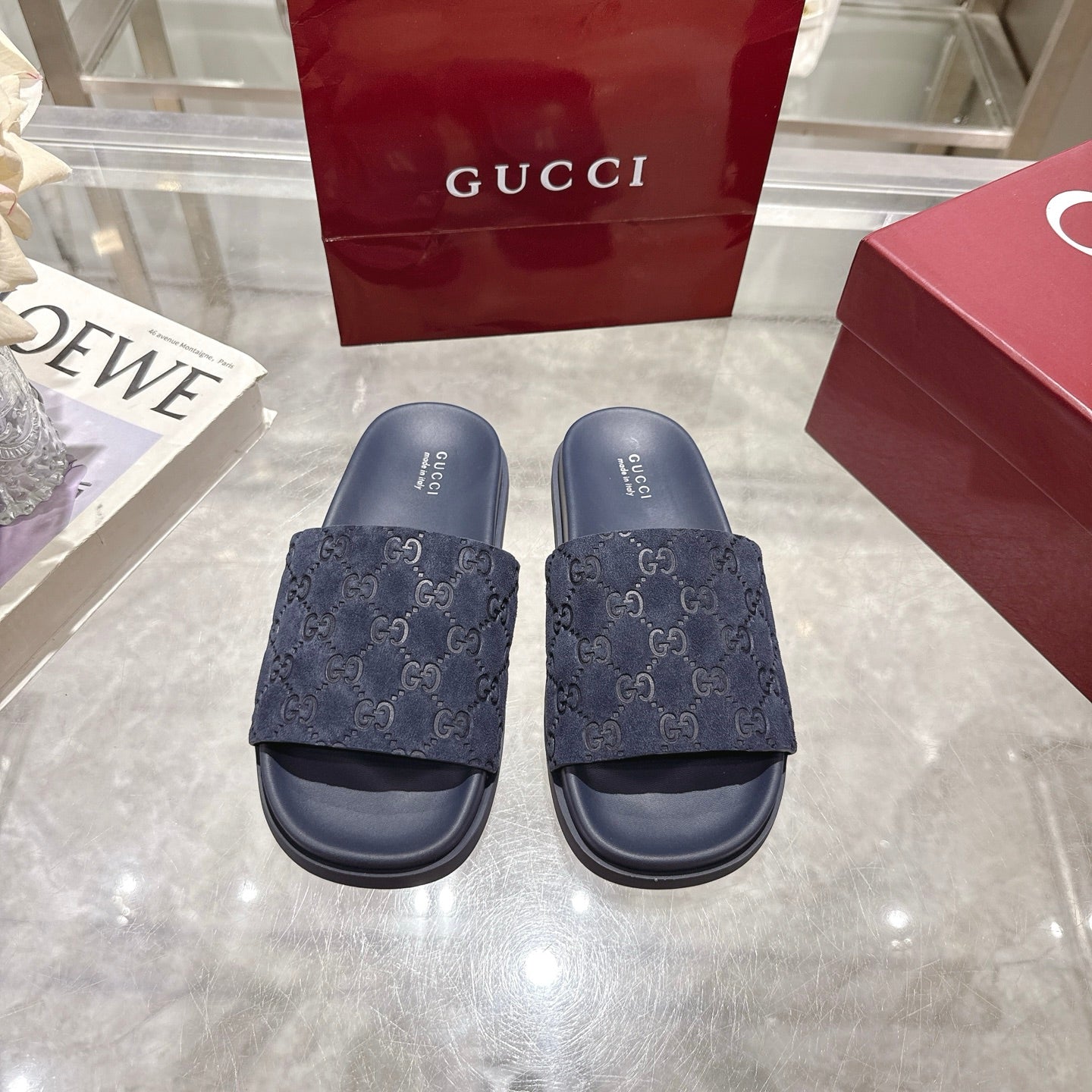 Gucci Suede Slippers