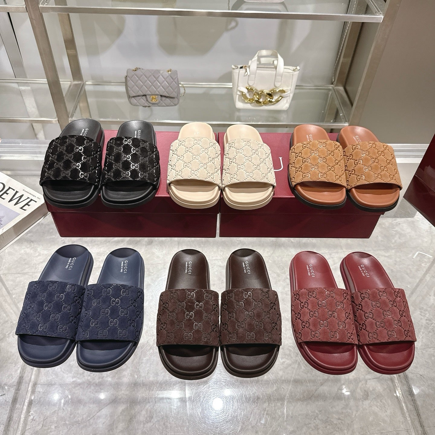 Gucci Suede Slippers