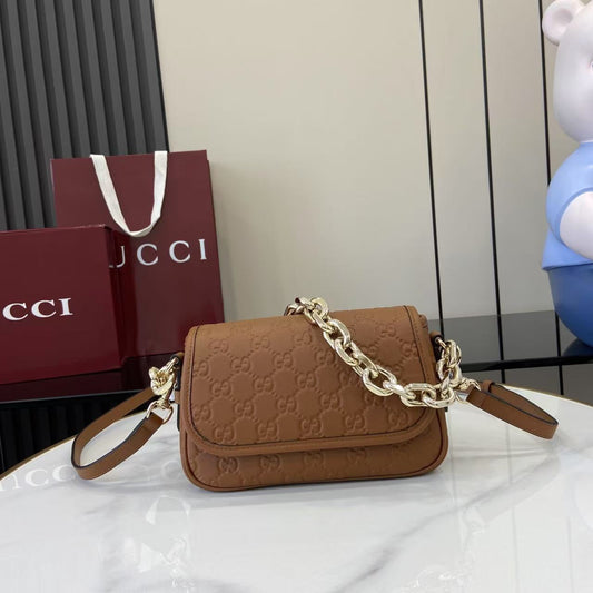 Gucci GG Emblem small shoulder bag