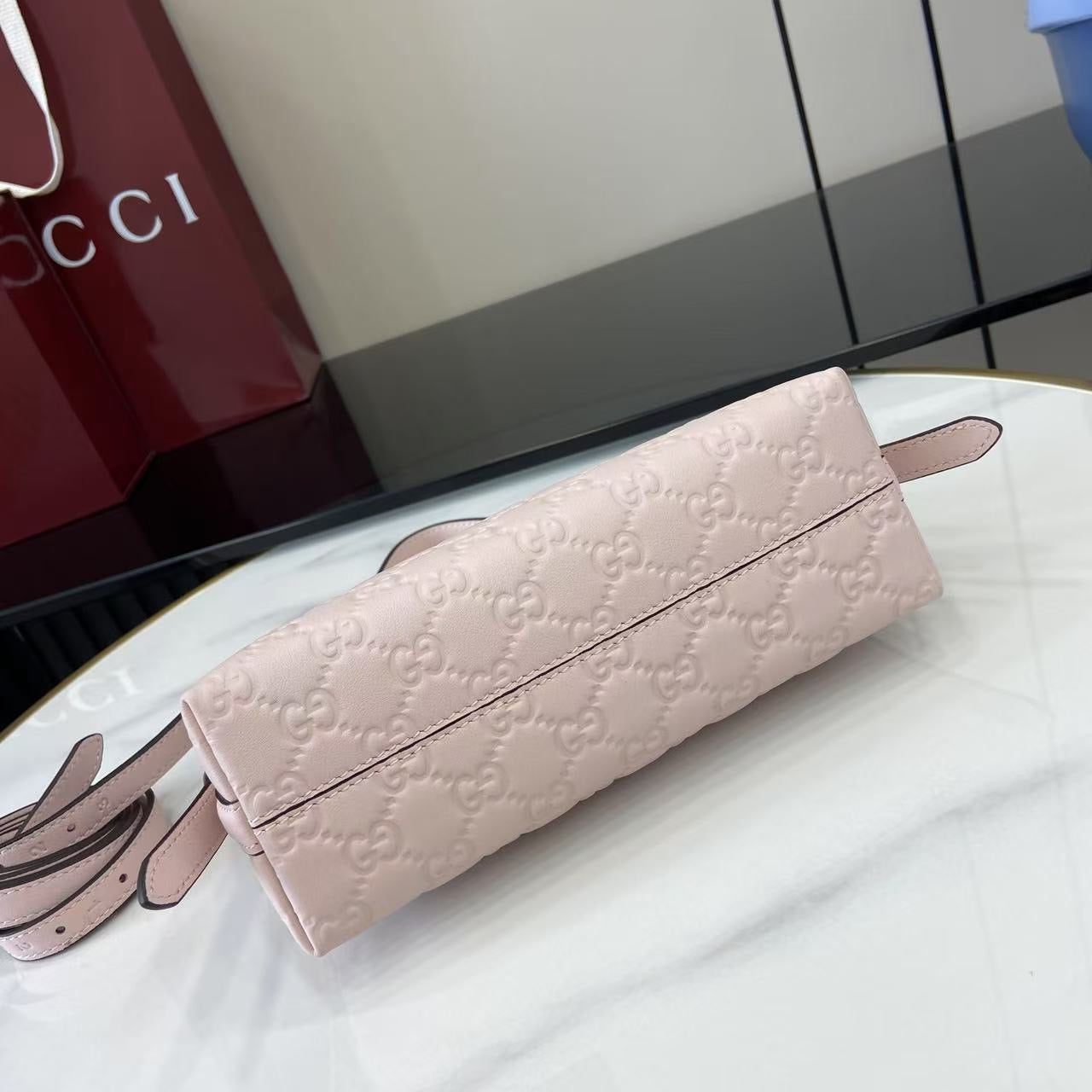 Gucci Small Emblem leather bag