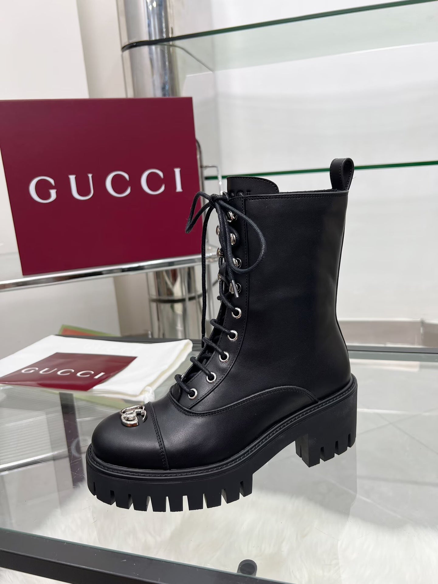 Gucci Leather Boots