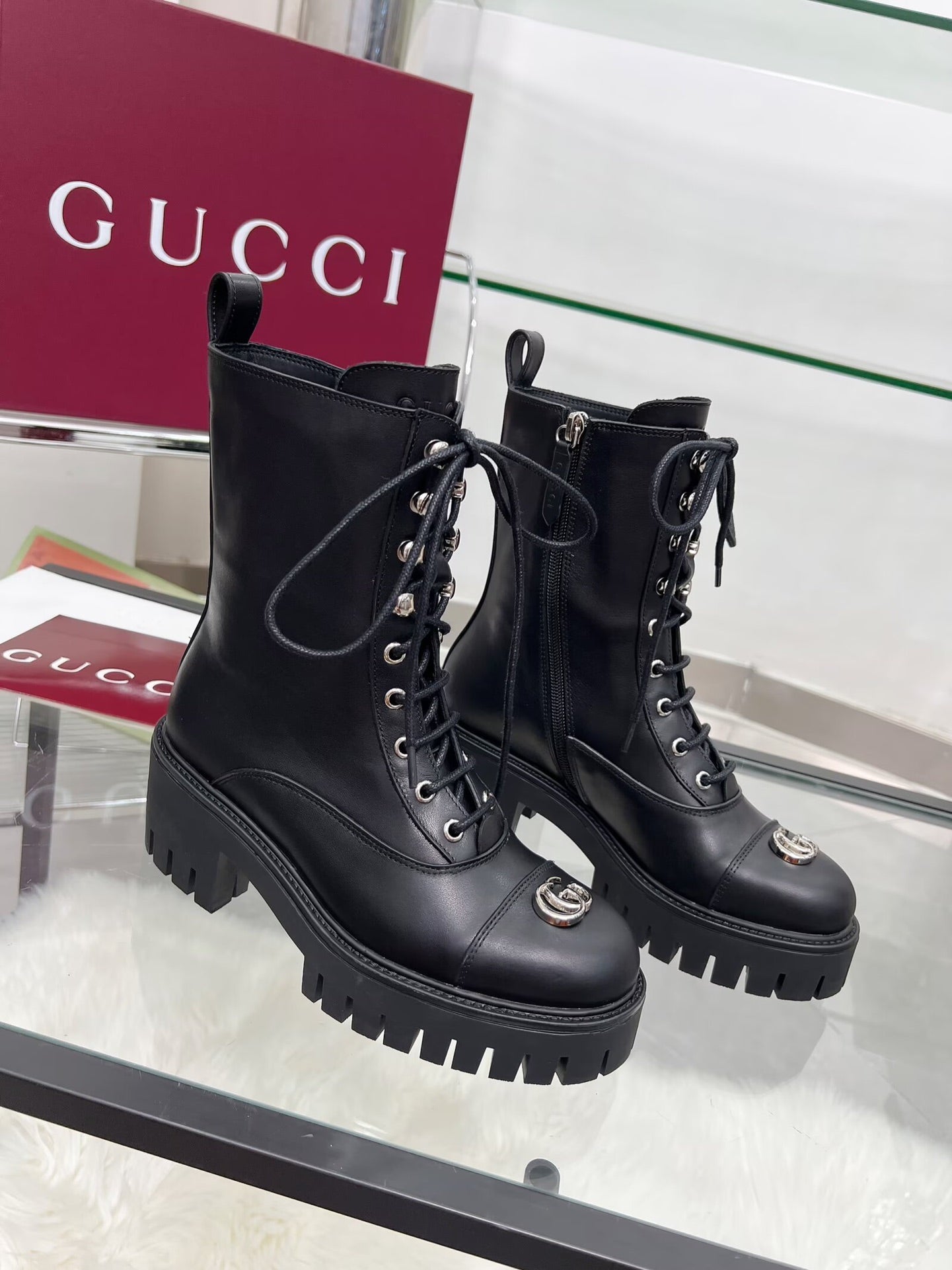 Gucci Leather Boots