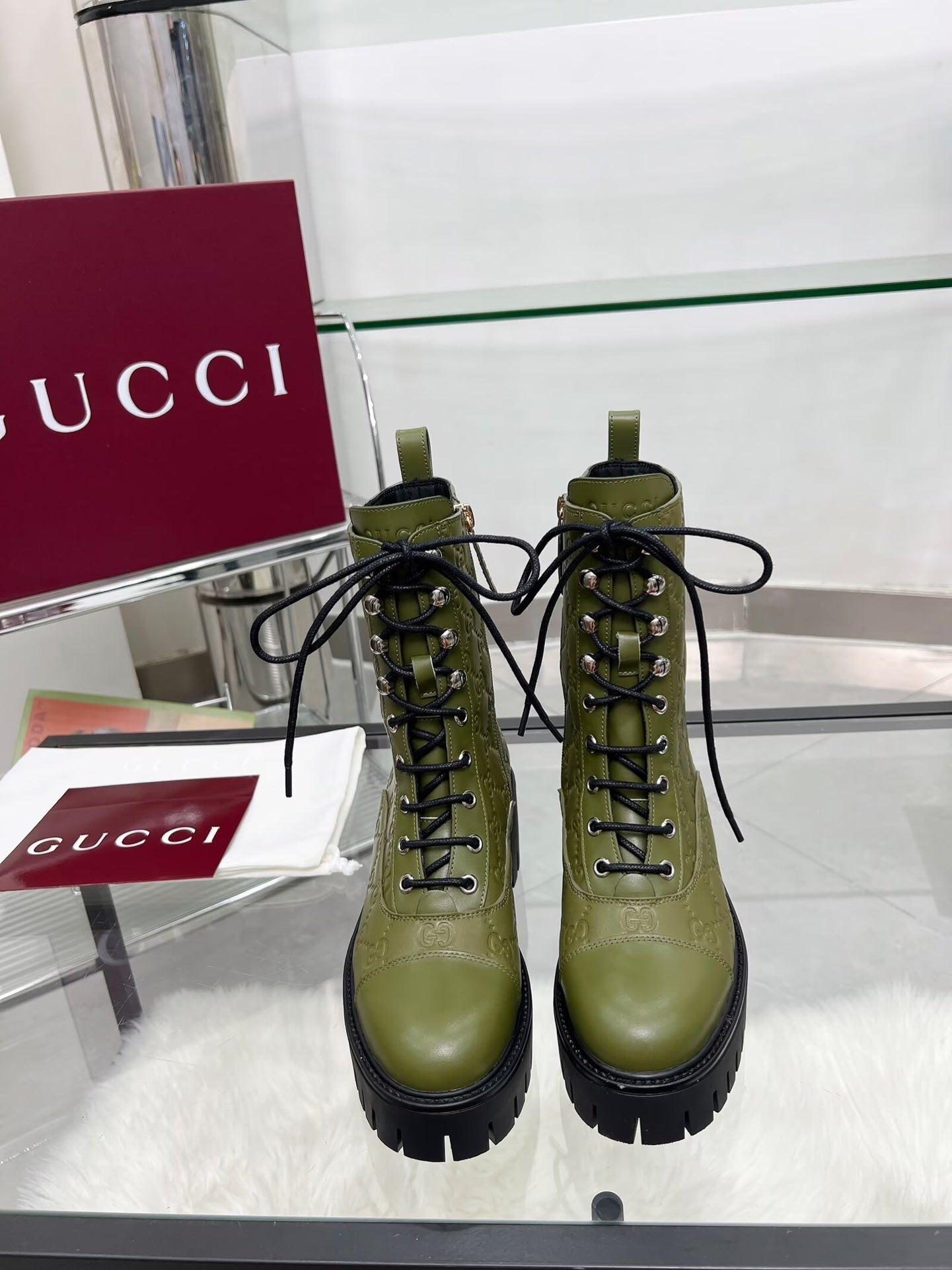 Gucci Leather Boots