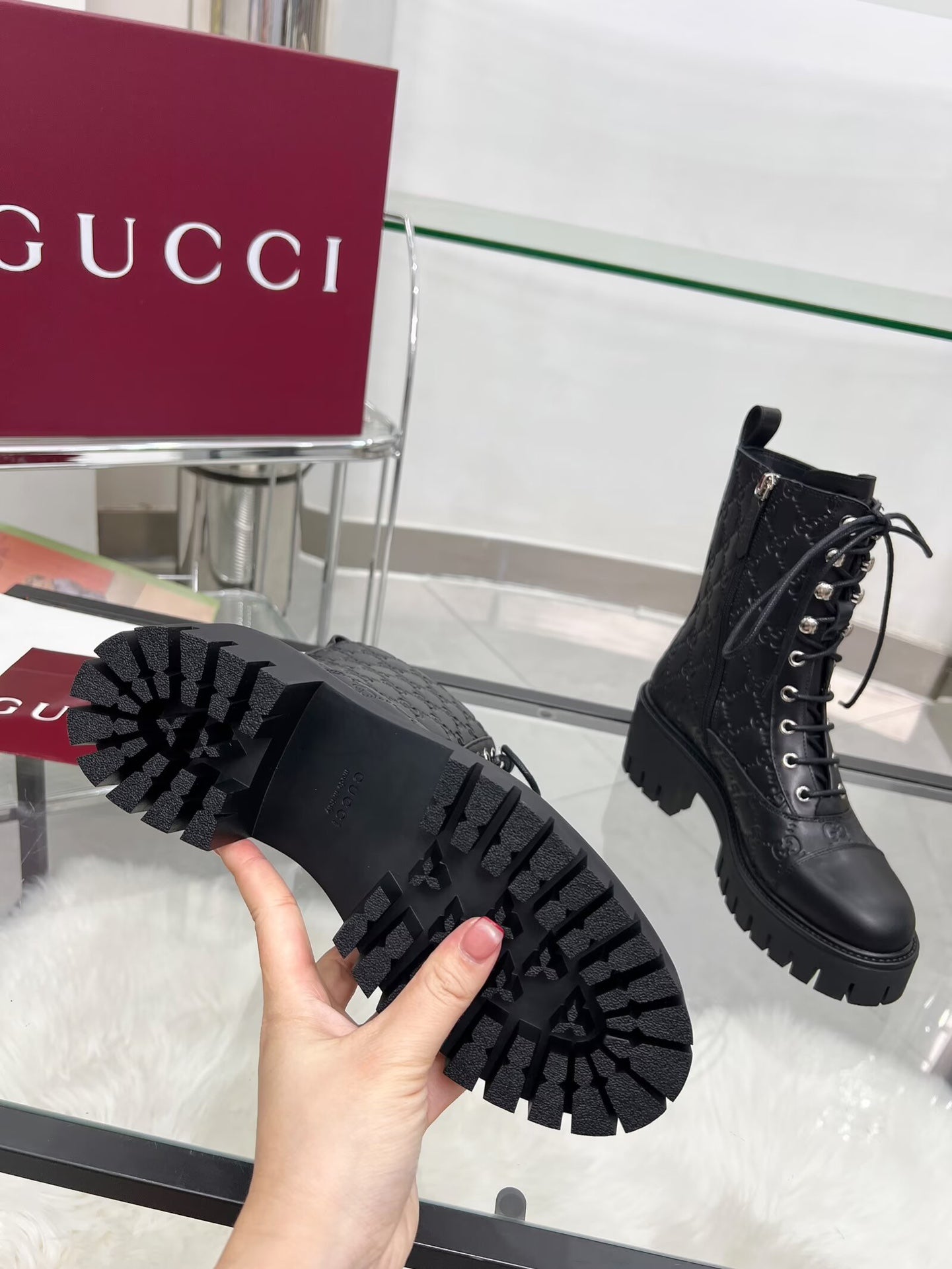 Gucci Leather Boots