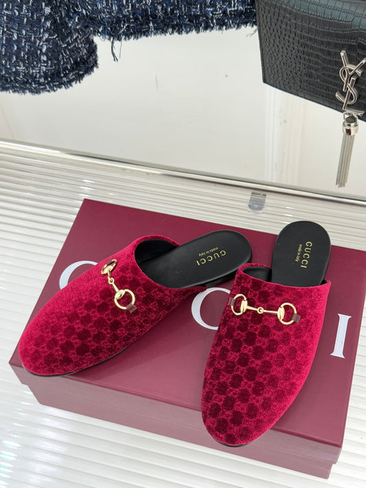 Gucci Velvet Flats