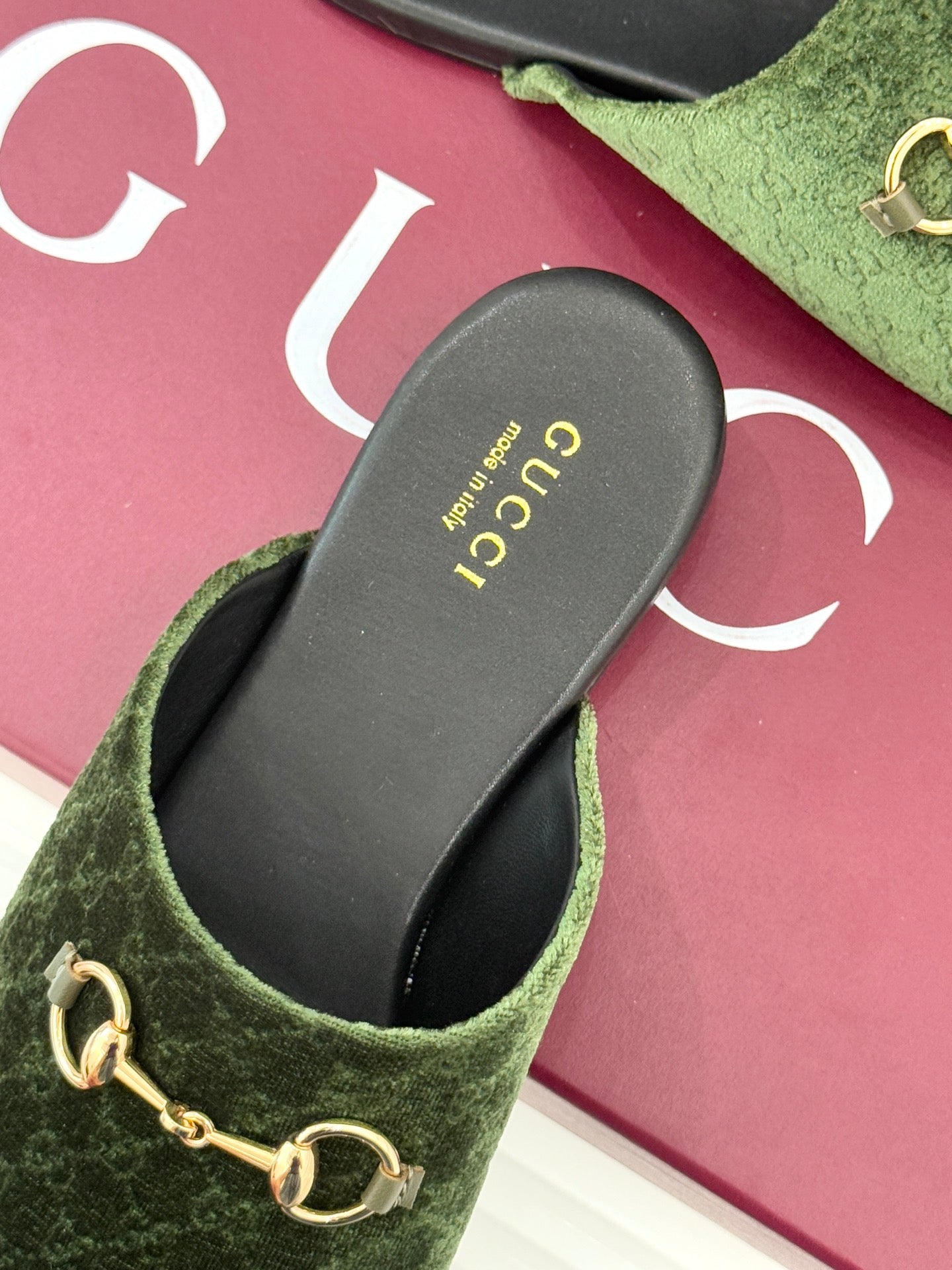 Gucci Velvet Flats