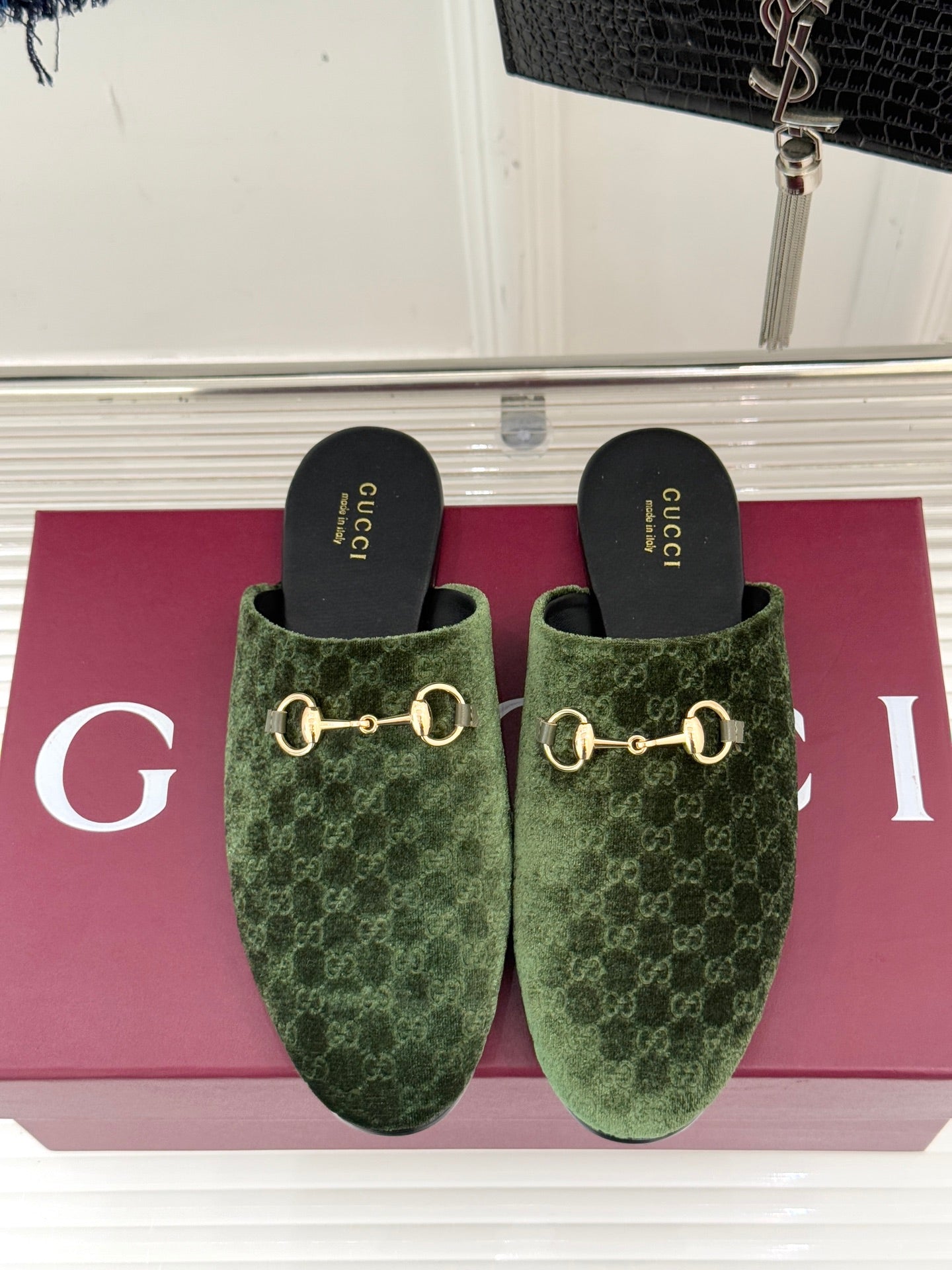 Gucci Velvet Flats