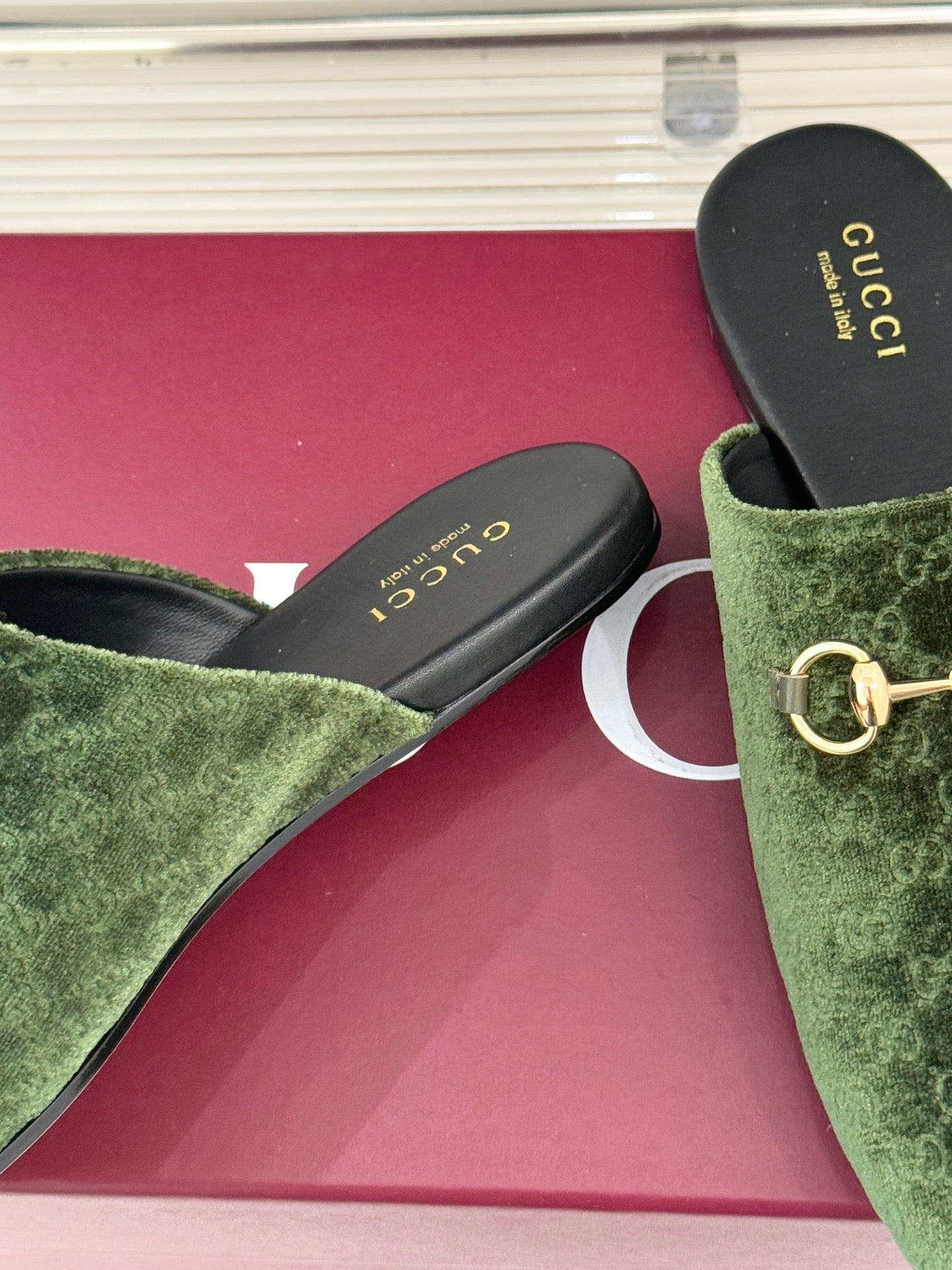 Gucci Velvet Flats