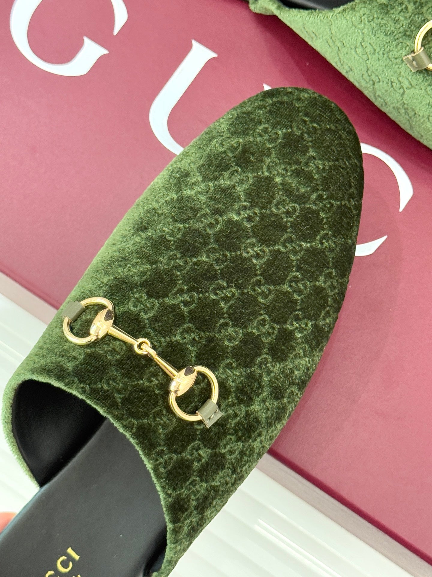 Gucci Velvet Flats