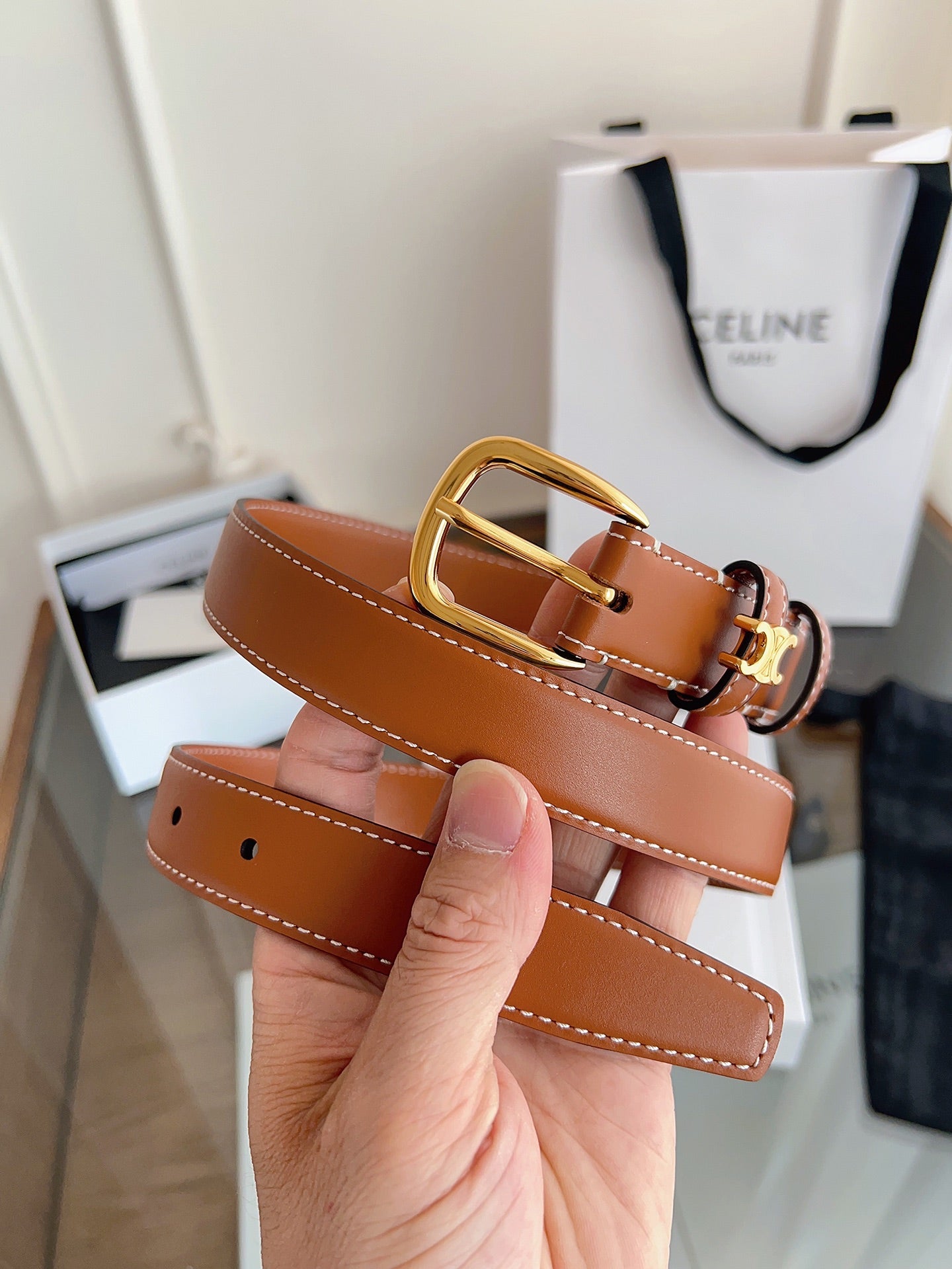 Celine Leather Belt