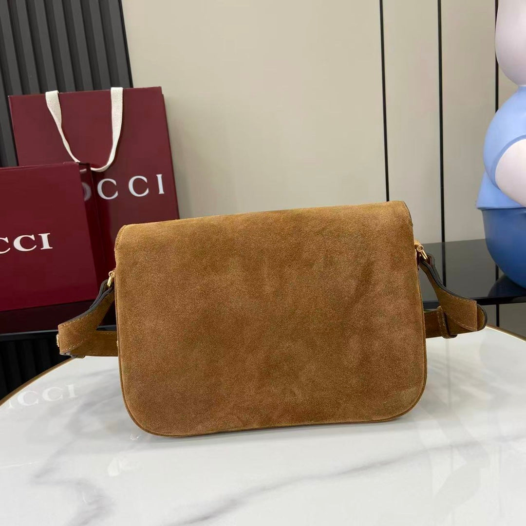 Gucci Horsebit 1955 Aura small shoulder bag in suede