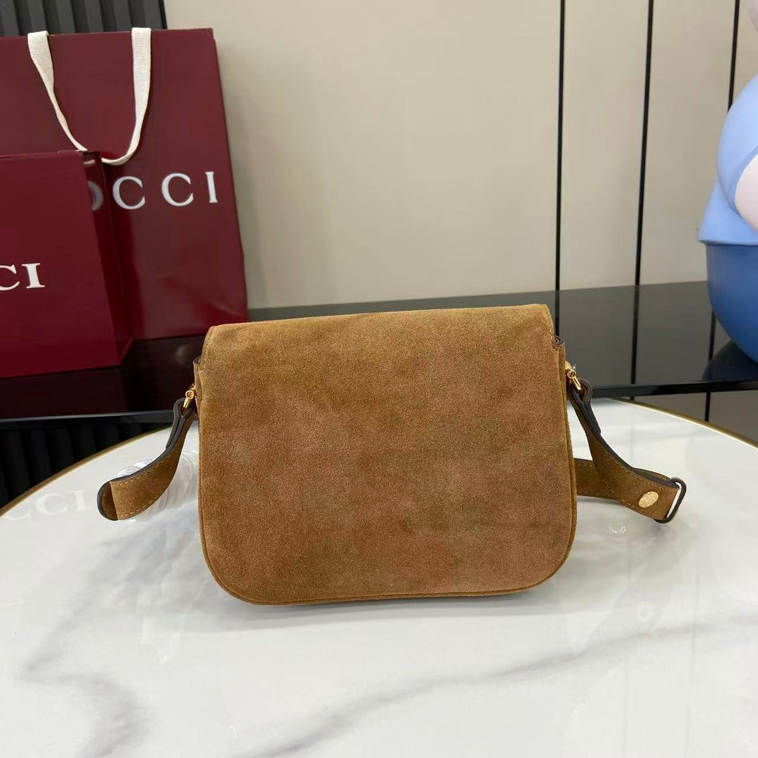 Gucci Horsebit 1955 Aura mini shoulder bag in suede