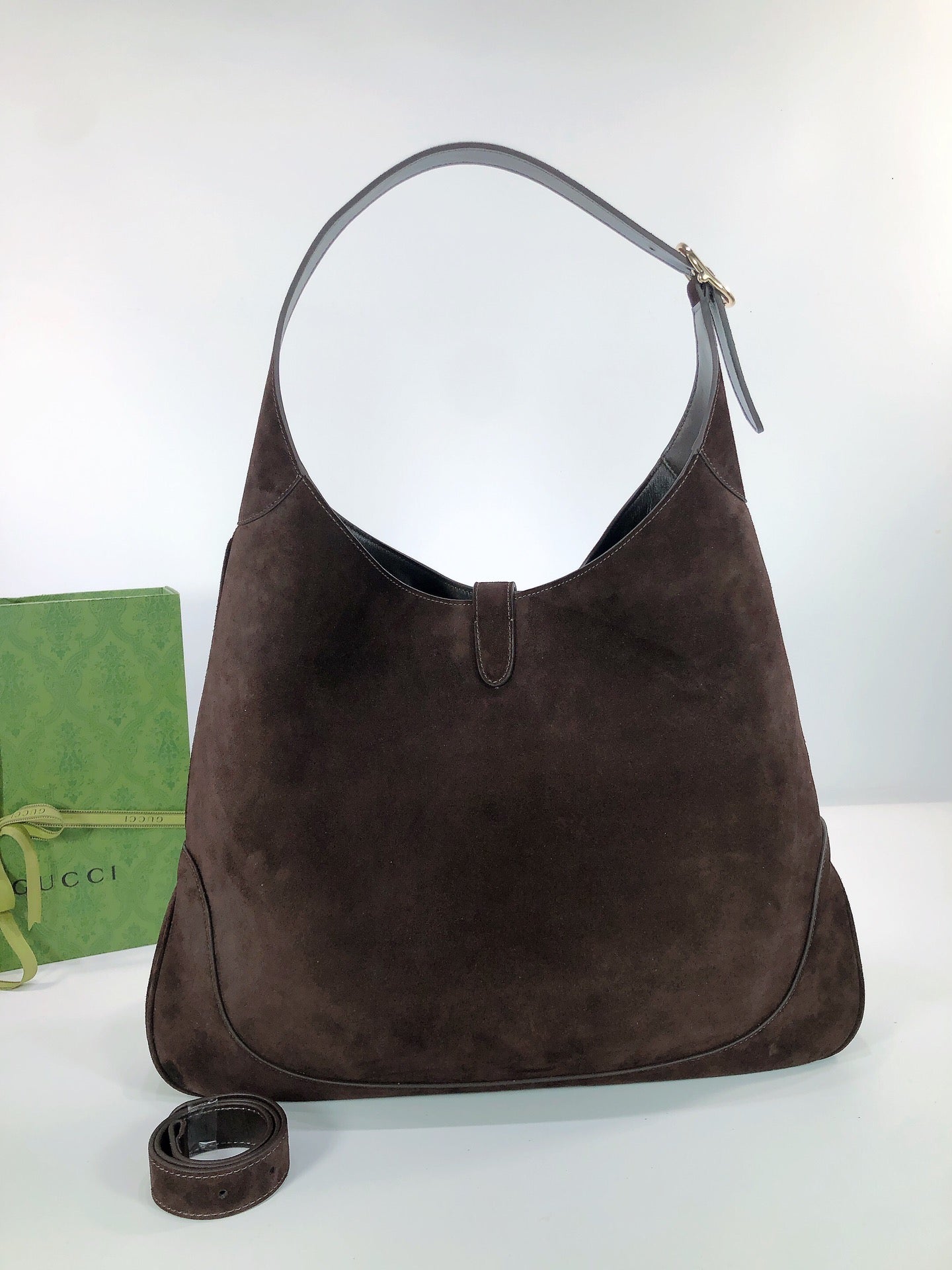 Gucci Jackie Giorno suede shoulder bag