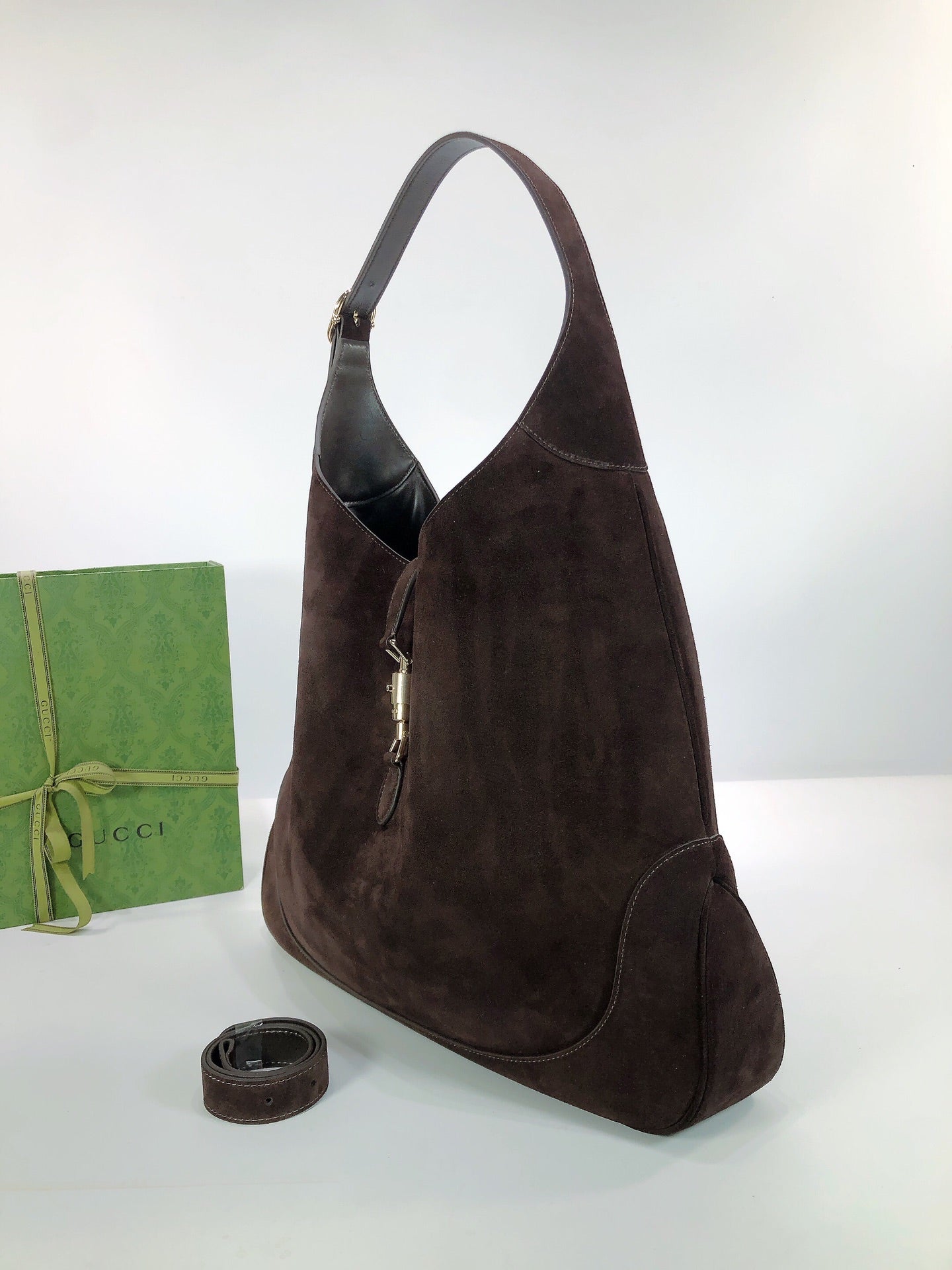 Gucci Jackie Giorno suede shoulder bag