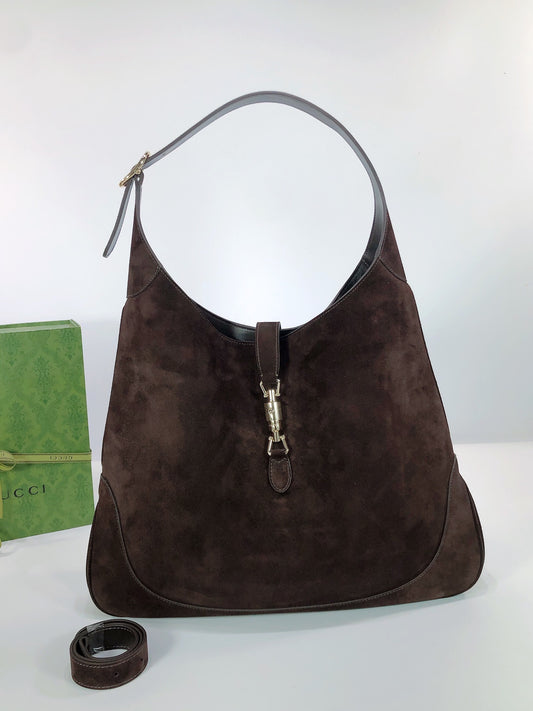 Gucci Jackie Giorno suede shoulder bag