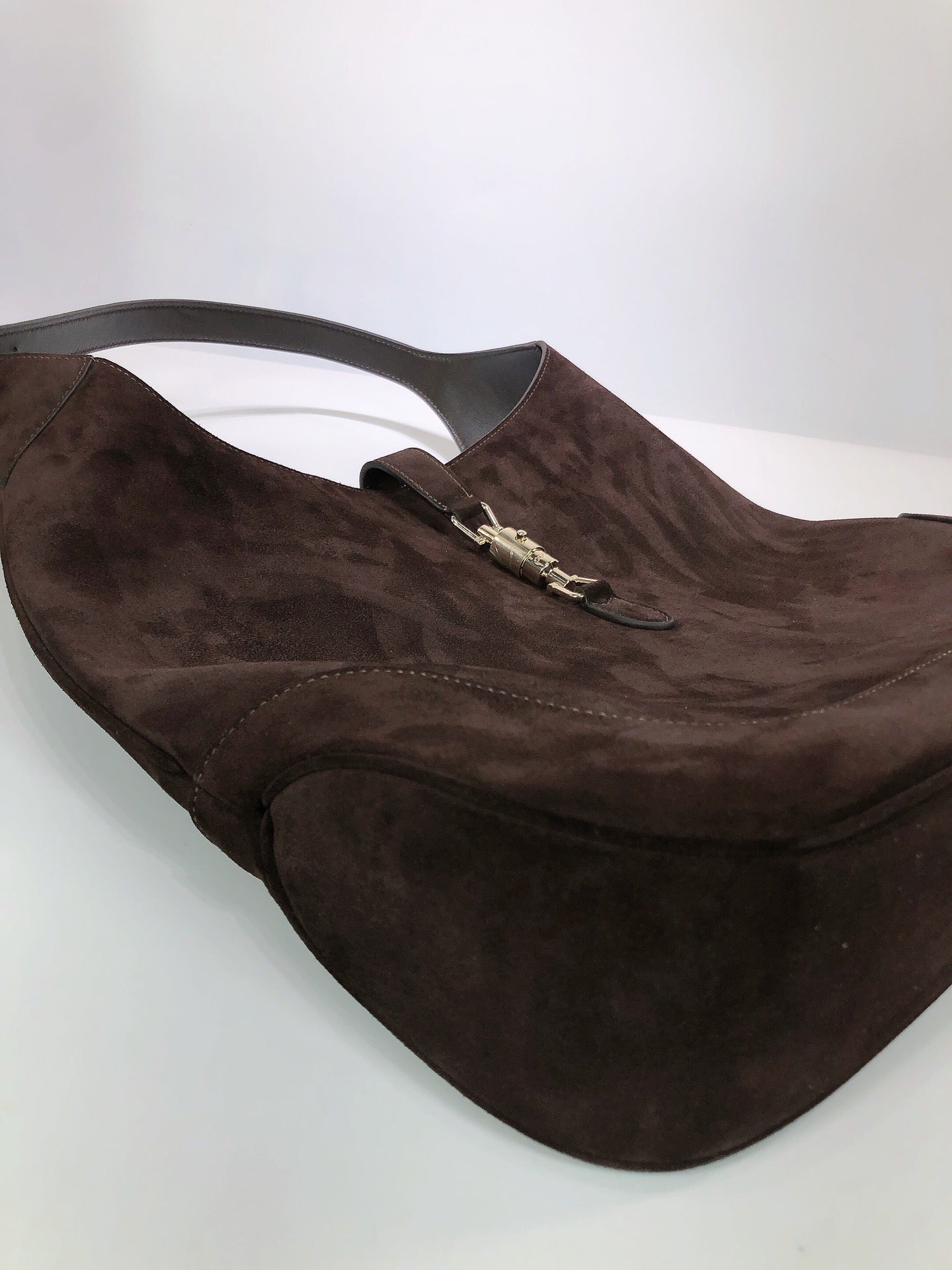 Gucci Jackie Giorno suede shoulder bag