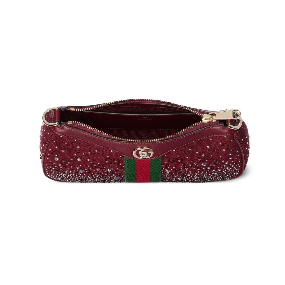 Gucci Ophidia crystals small shoulder bag
