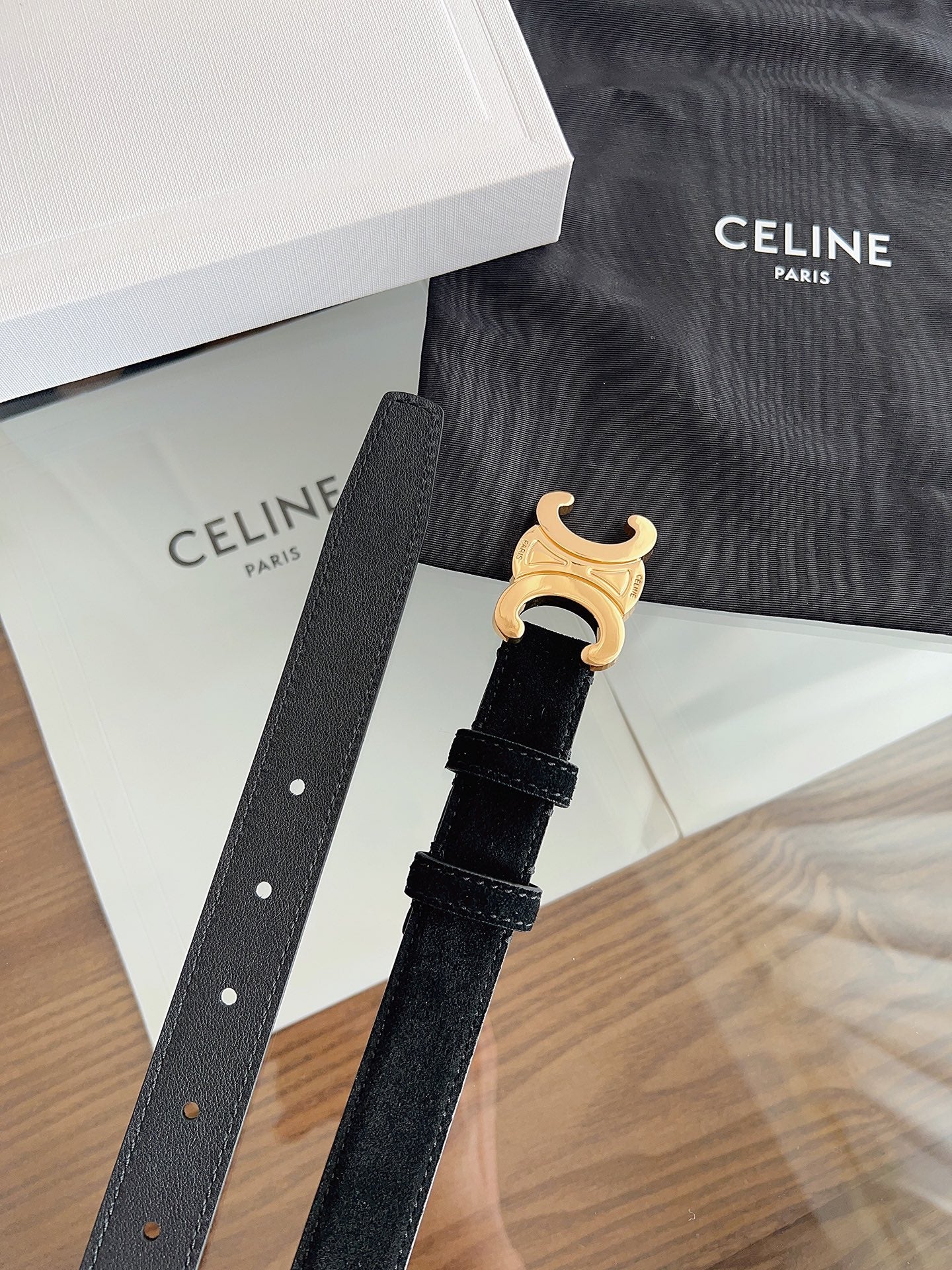 Celine Suede belt
