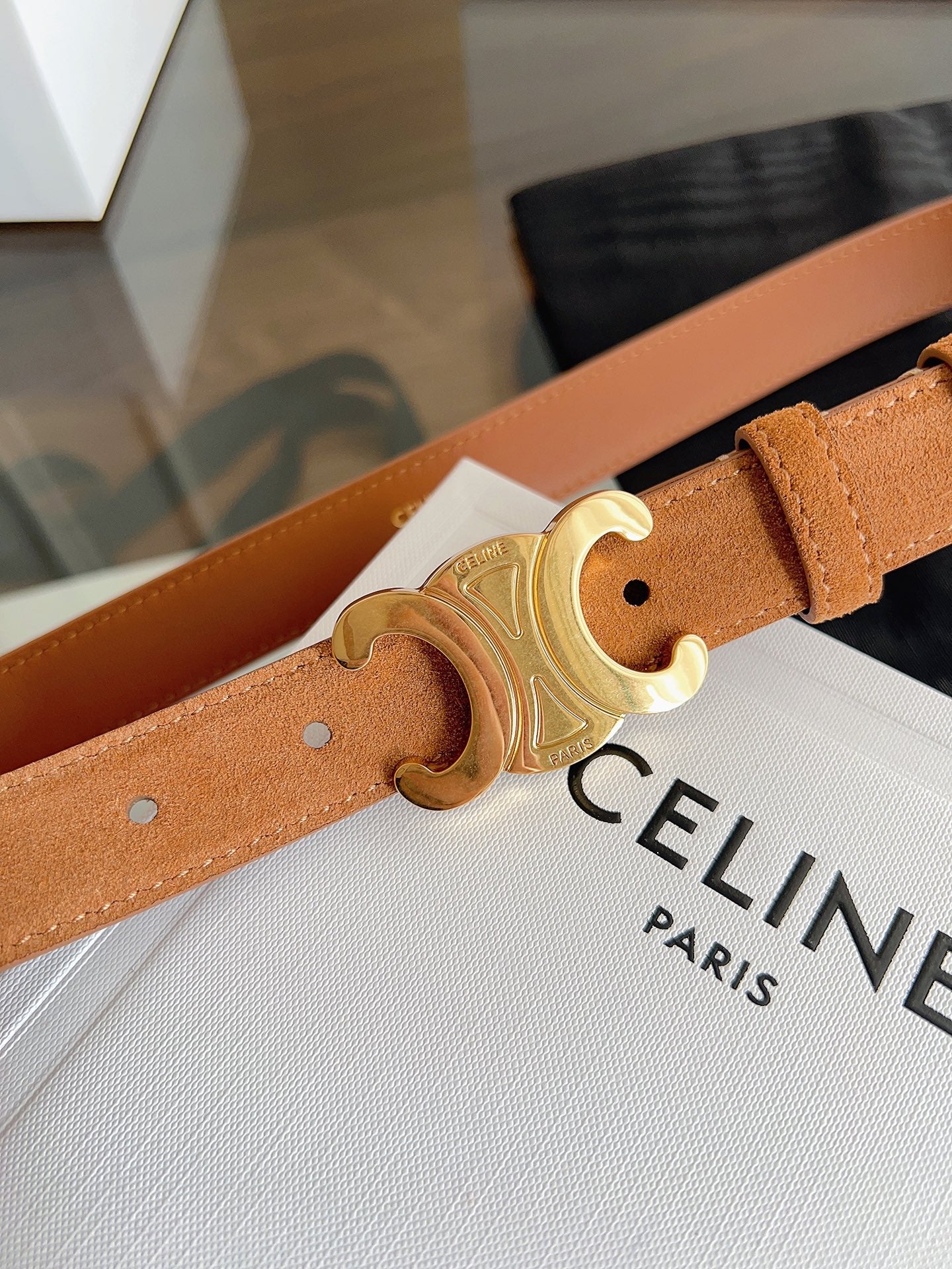 Celine Suede belt