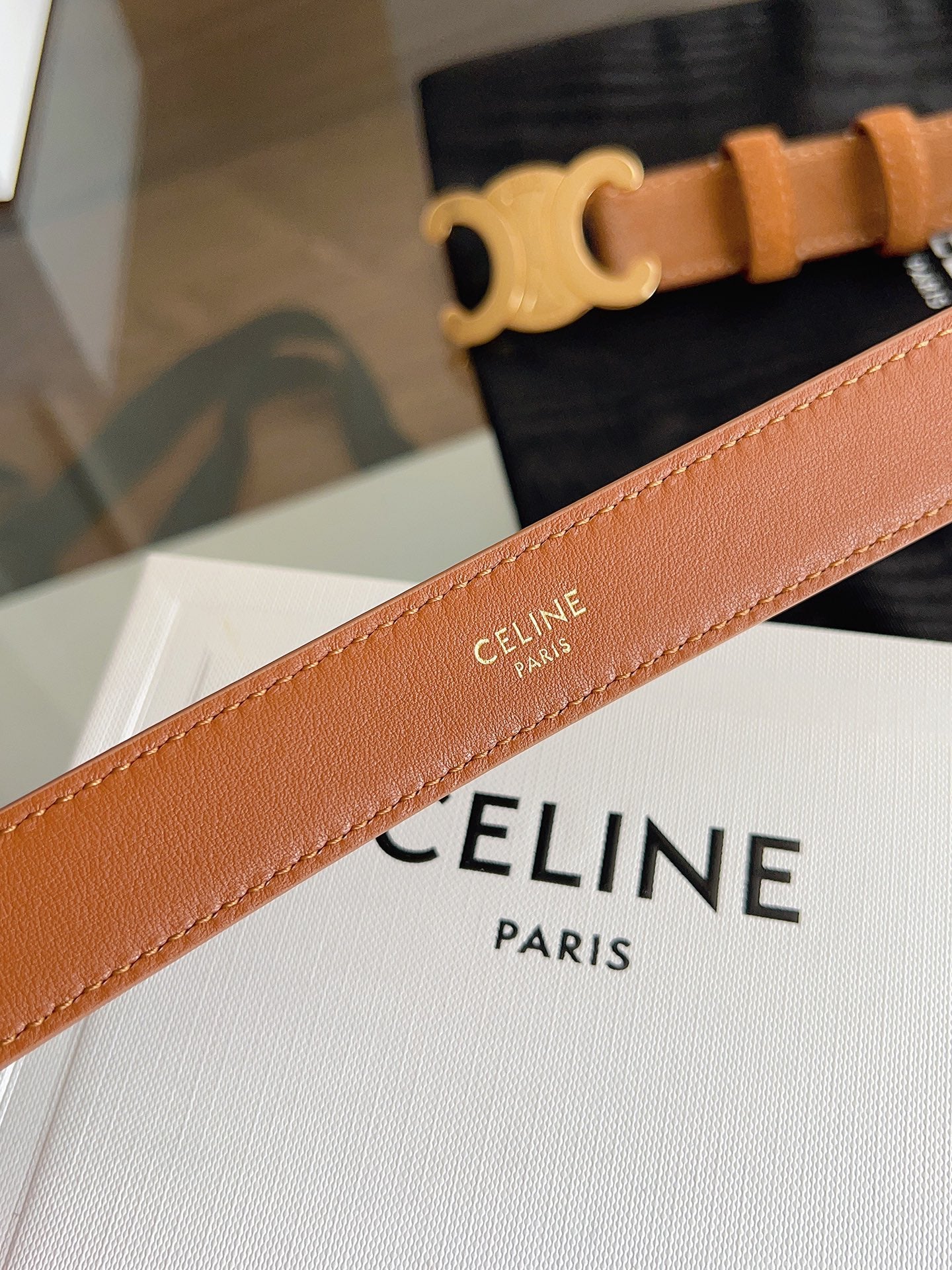 Celine Suede belt