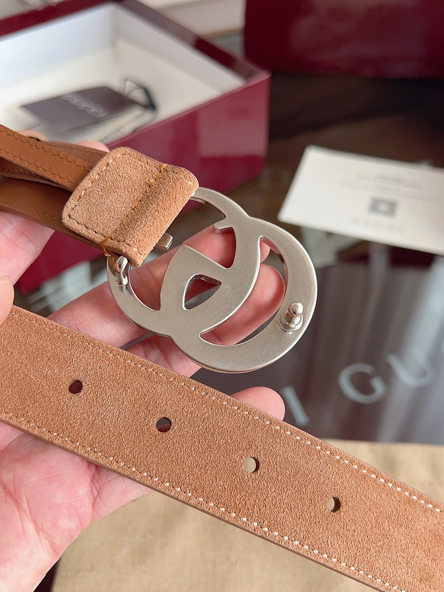 Gucci Suede belt