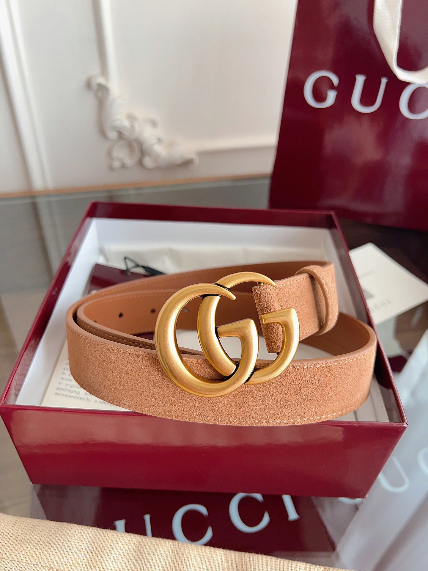 Gucci Suede belt
