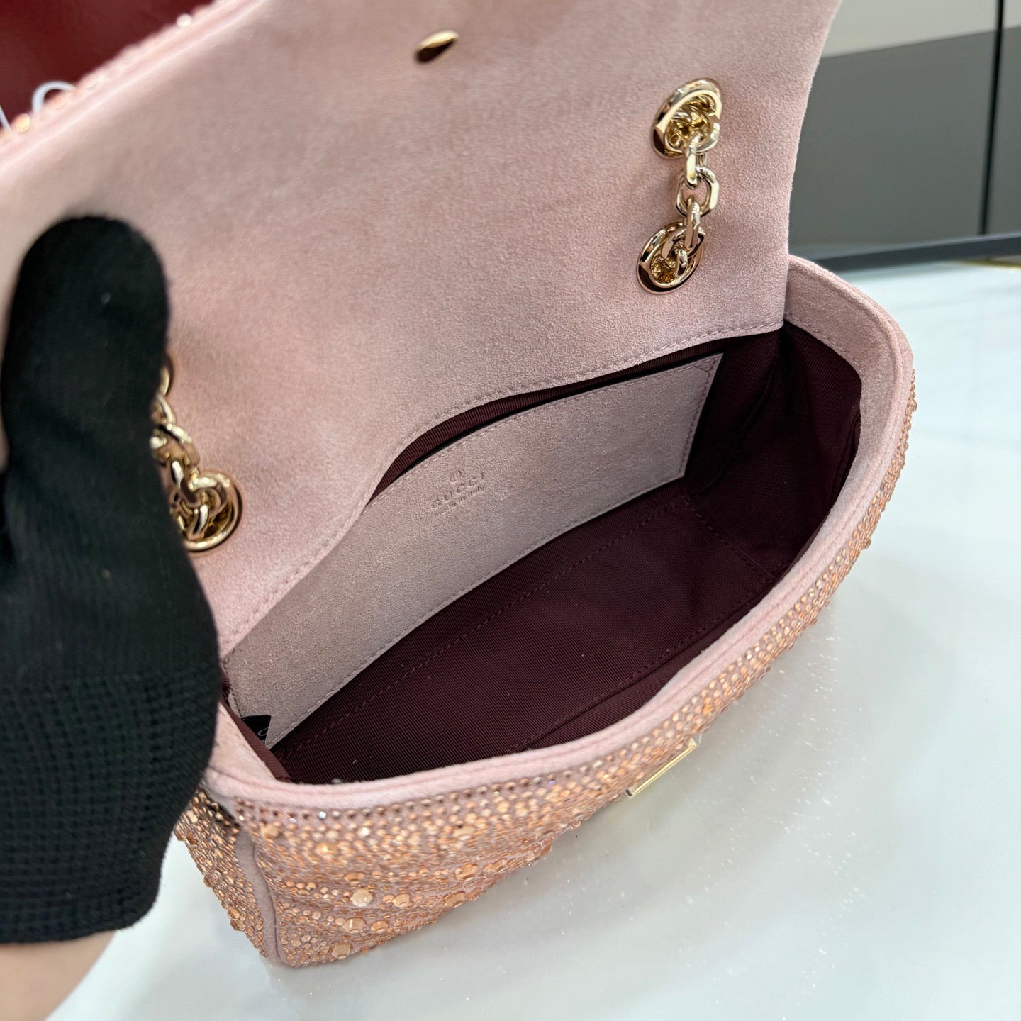 Gucci Marmont Mini Crystals