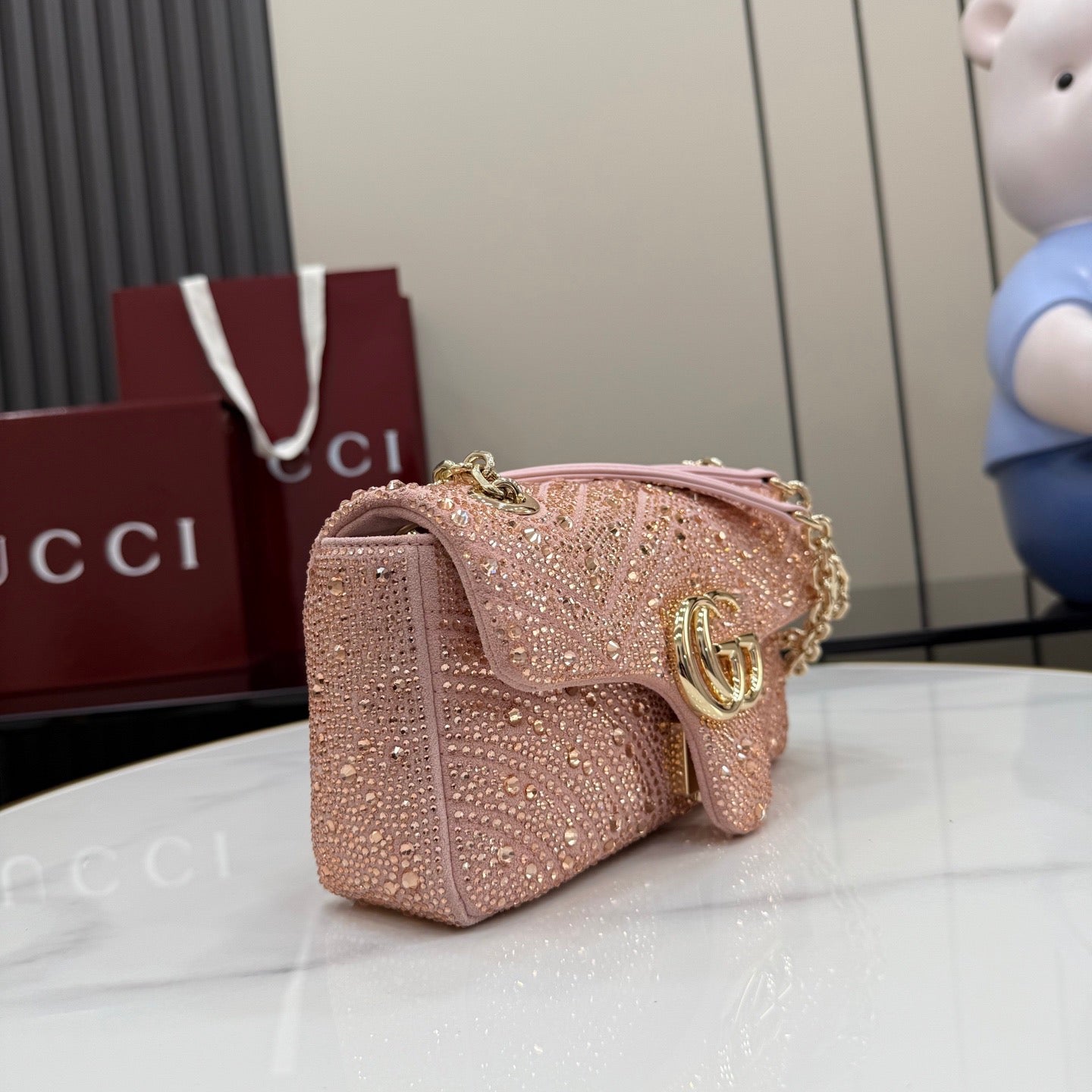 Gucci Marmont Mini Crystals