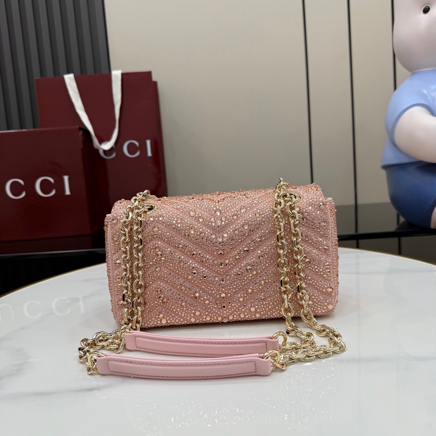 Gucci Marmont Mini Crystals