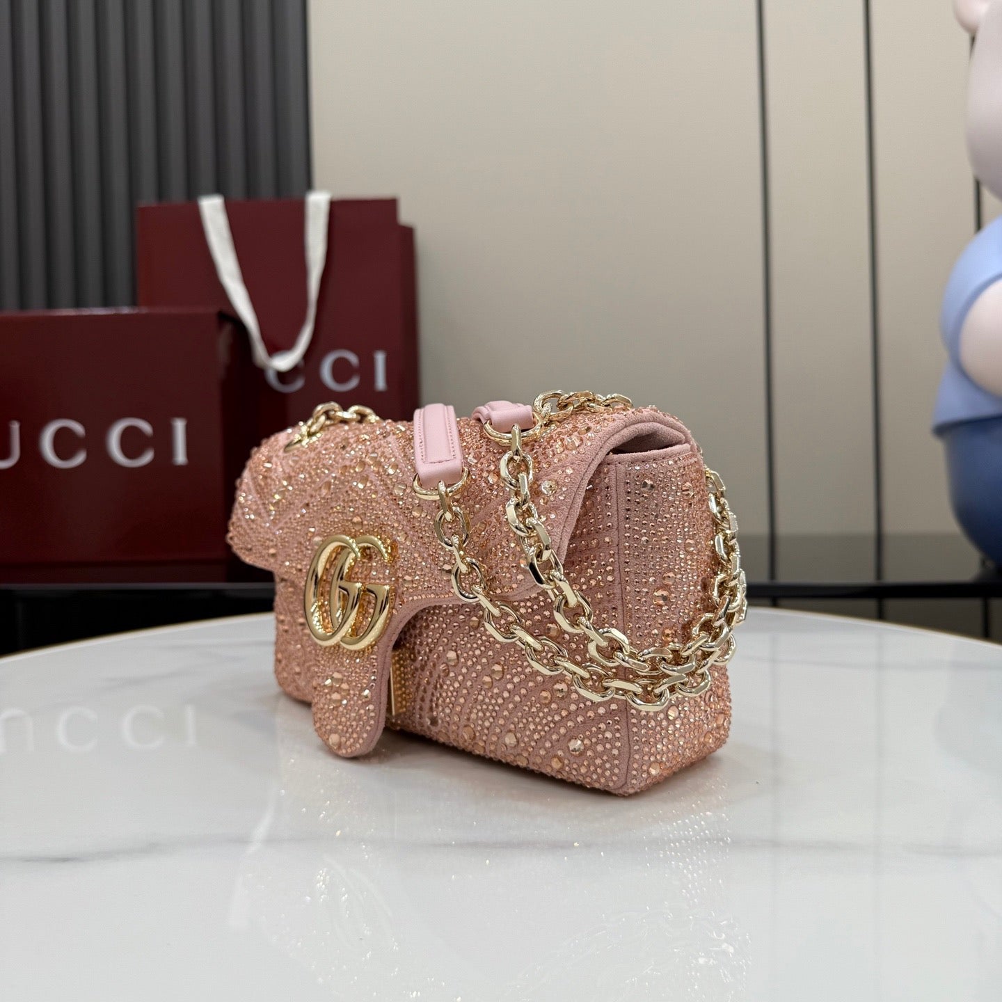 Gucci Marmont Mini Crystals