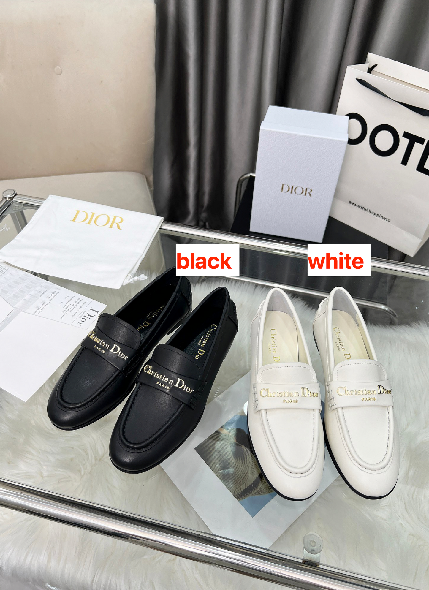 Christian Dior Leather Flats