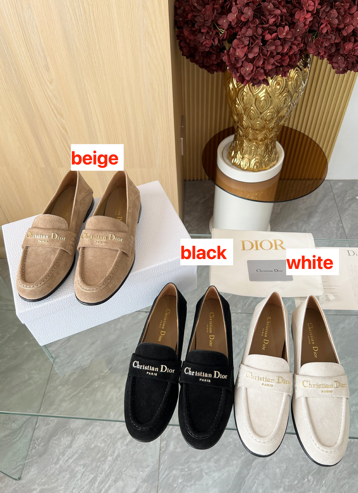 Christian Dior Suede flats