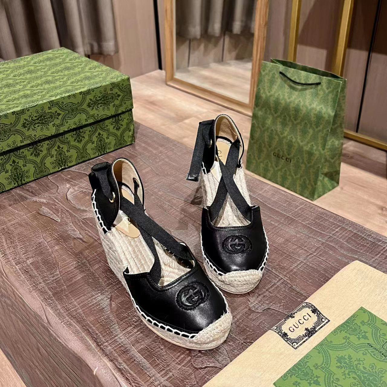 Gucci Wedge Platform Sandal