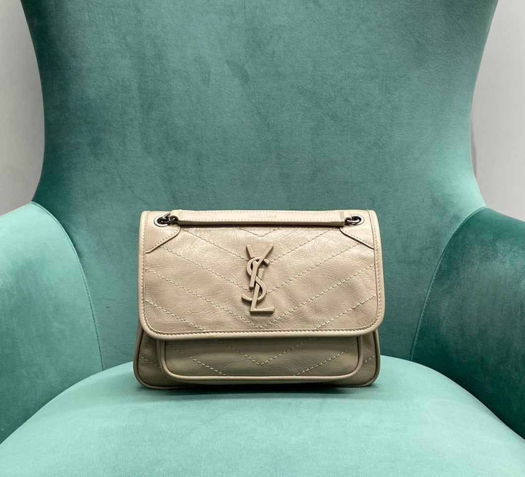 YSL Baby Niki in vintage leather