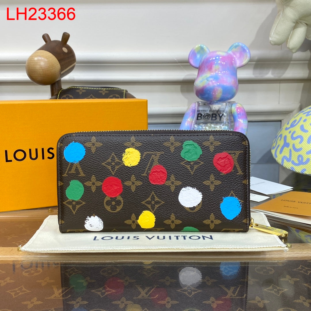 Louis Vuitton  Zippy Wallet x YK Dots edition