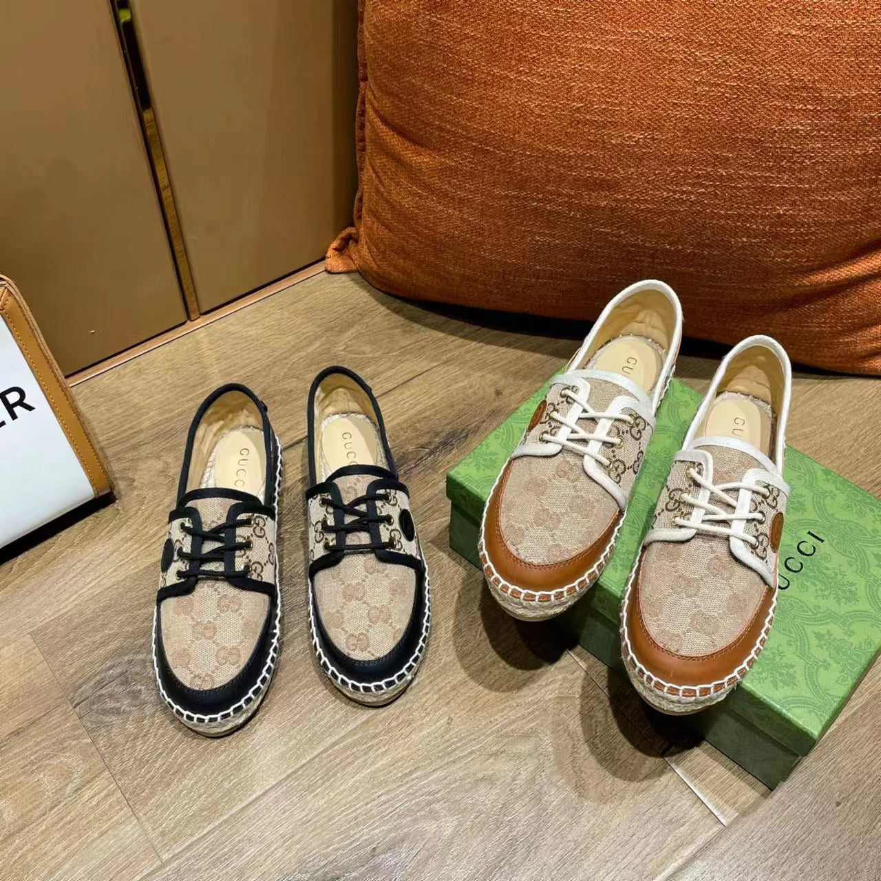 Gucci Lace Up Espadrilles